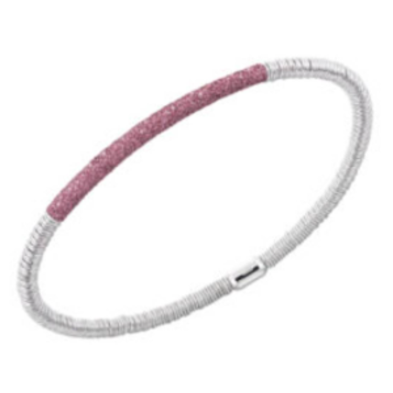 PESAVENTO ARMBAND ZILVER PINK DUST