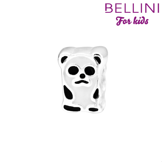Bellini bedel zilver beertje wit/zwart