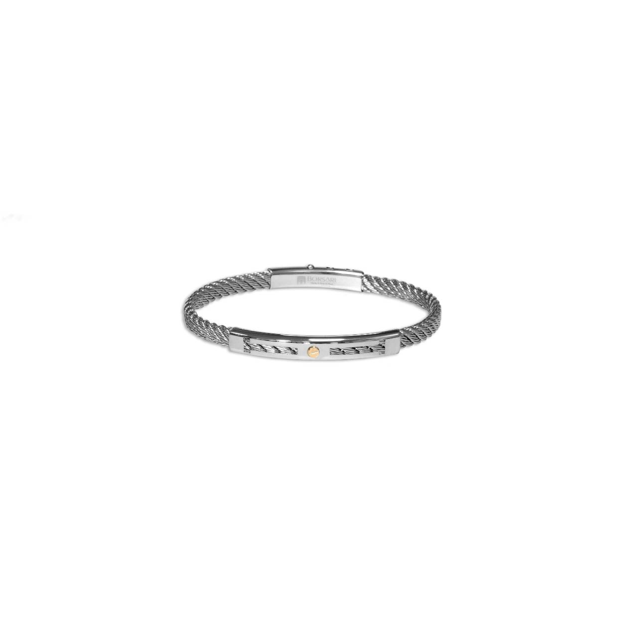 Borsari Gioielli armband edelstaal +18 krt / PVD gecoat 