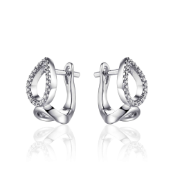 Zilver oorringen I04E005