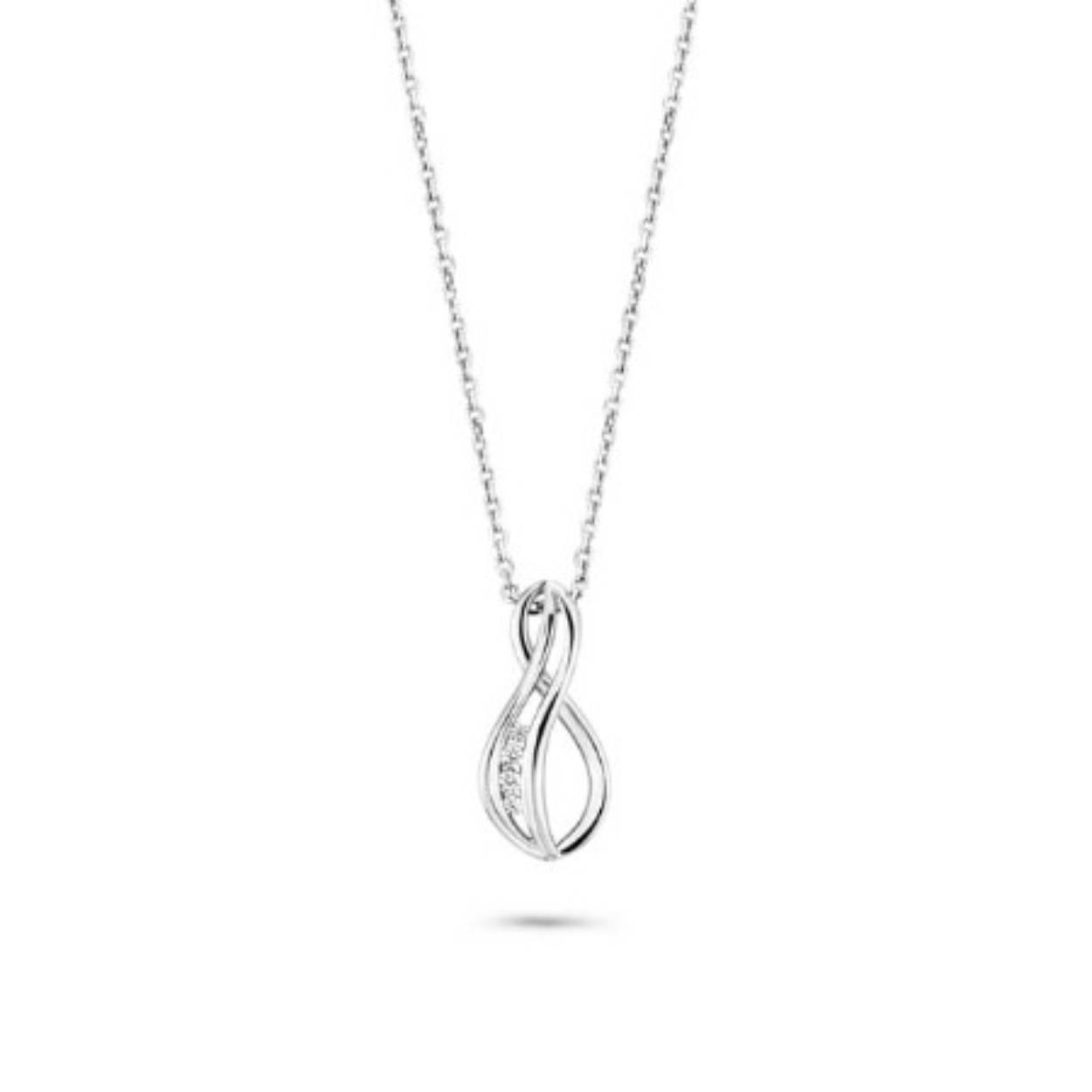 624.724A 
Zilveren hanger met zirkonia
