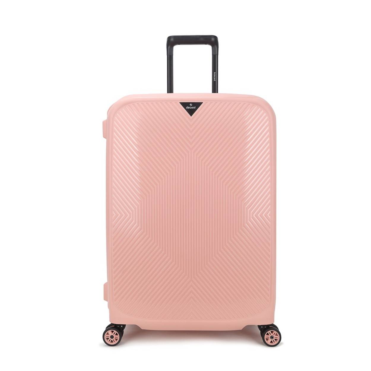 Serie: AXISS-FIX 
Soort koffer: Harde koffer
 Materiaal: Polypropylene 
Aantal wielen: 4 dubbele zwenkwielen 
Type slot: TSA cijferslot 
Buitenafmeting: 68X47,5X29 CM 
Inhoud: 80 liter