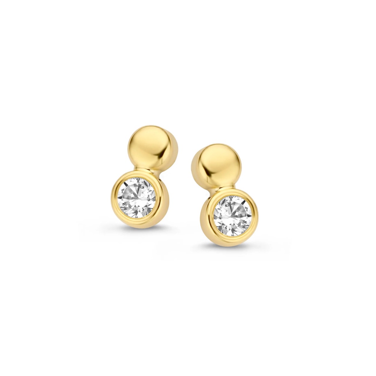 Gouden oorknoppen joy &julia 