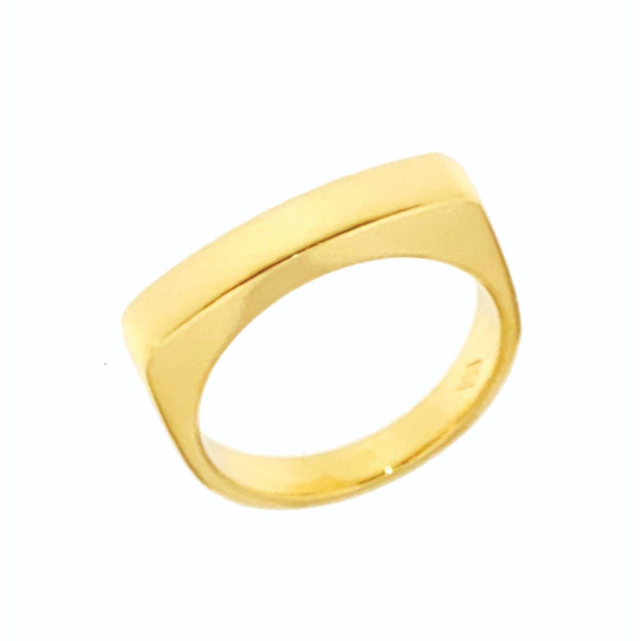 Geelgouden ring van oct-collectie in 18kt goud en perfect combineerbaar met andere ringen uit de collectie