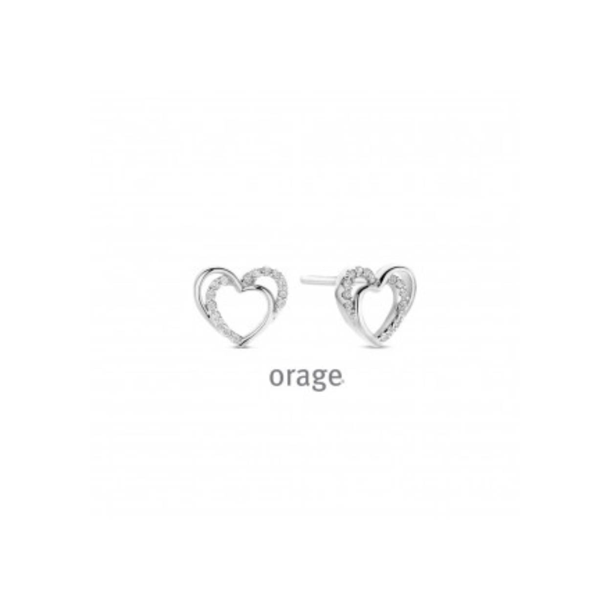 Oorringen hart 925 rh cz