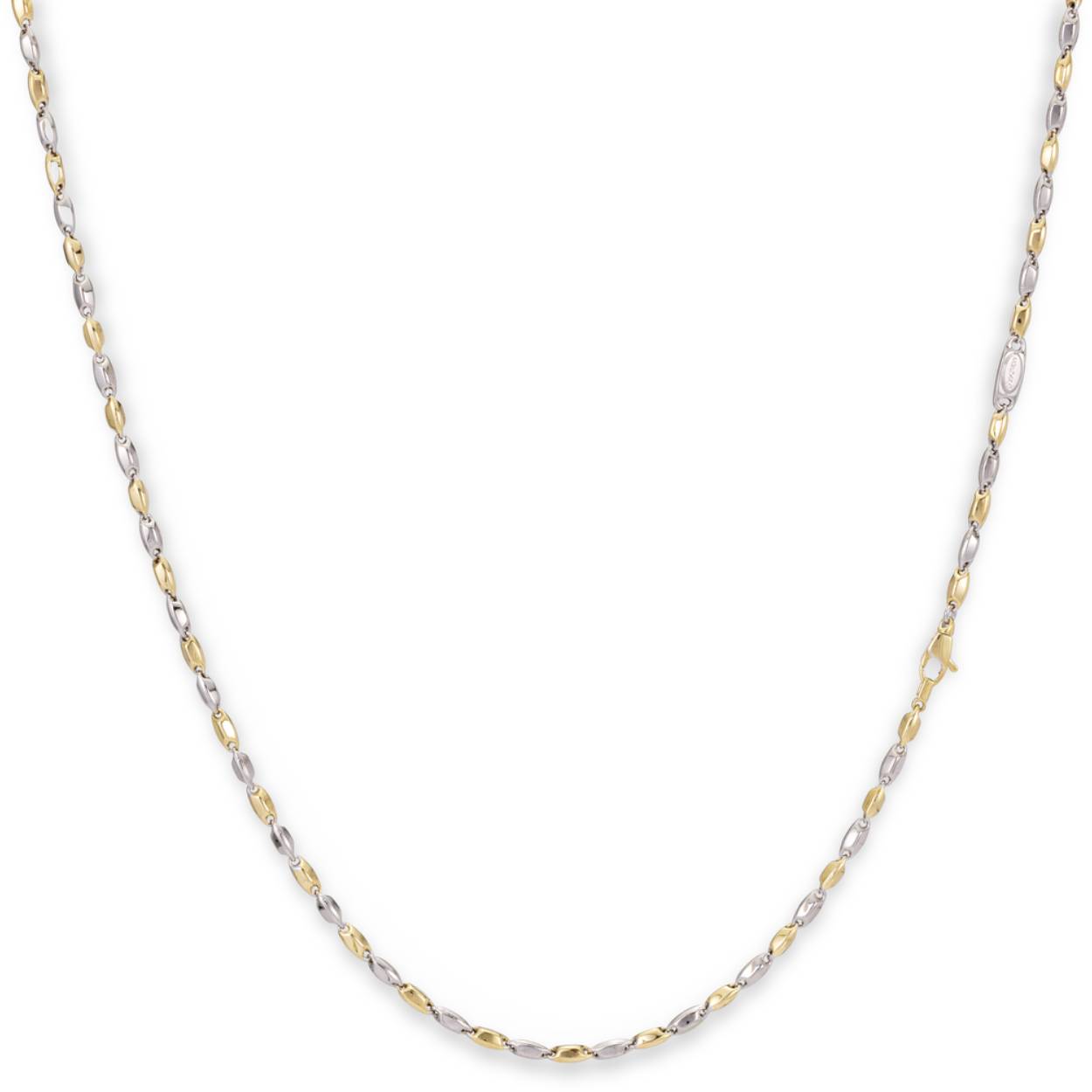Betreed de wereld van verfijning met het JH Brummer Collier 14K Bi-Color 2.3mm Fantasie. Dit elegante sieraad, met zijn subtiele bi-color ontwerp, voegt een vleugje luxe toe aan elke look. Een tijdloos accessoire dat klasse en verfijning uitstraalt, perfect voor elke gelegenheid.
