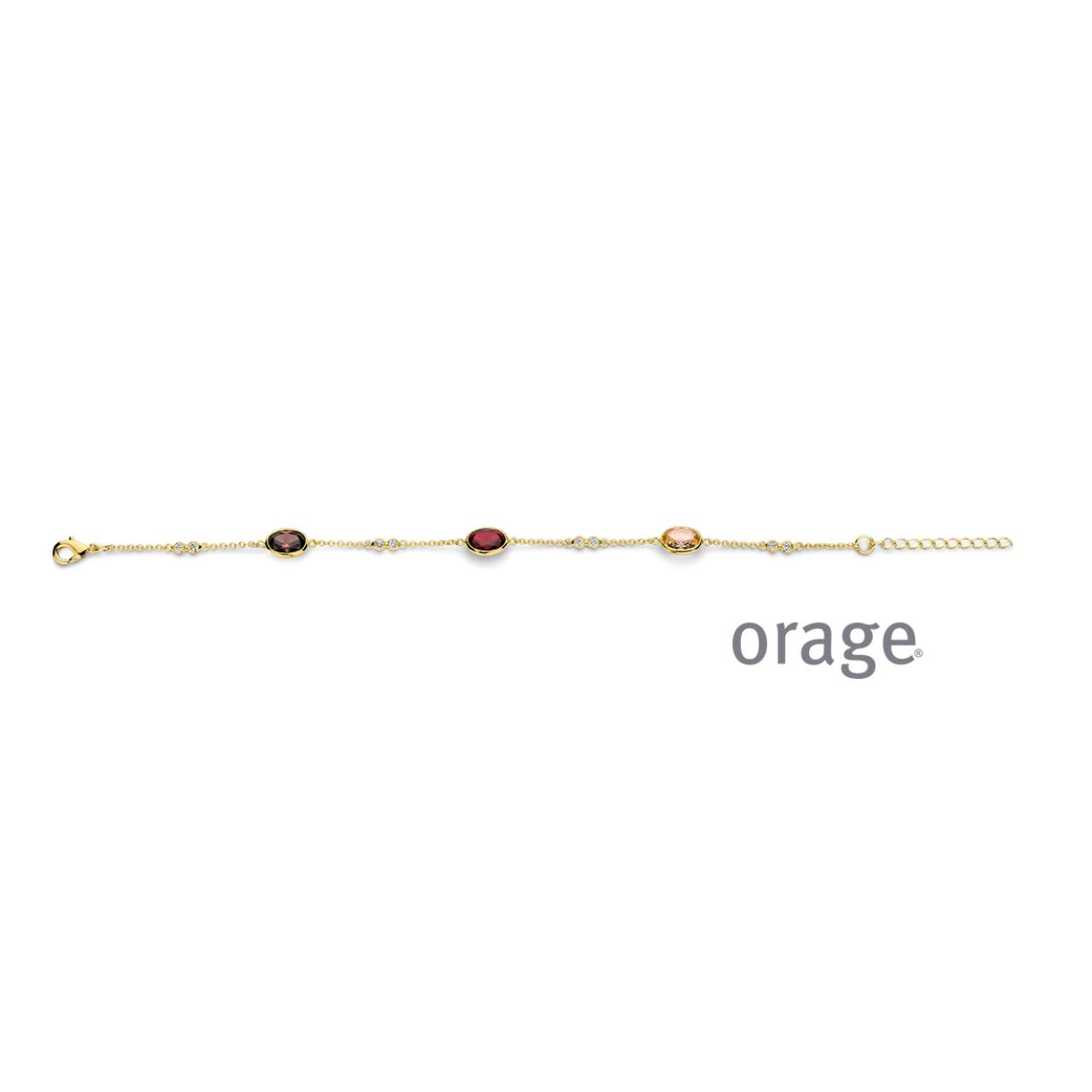Vergulde armband met kleursteen
BA103