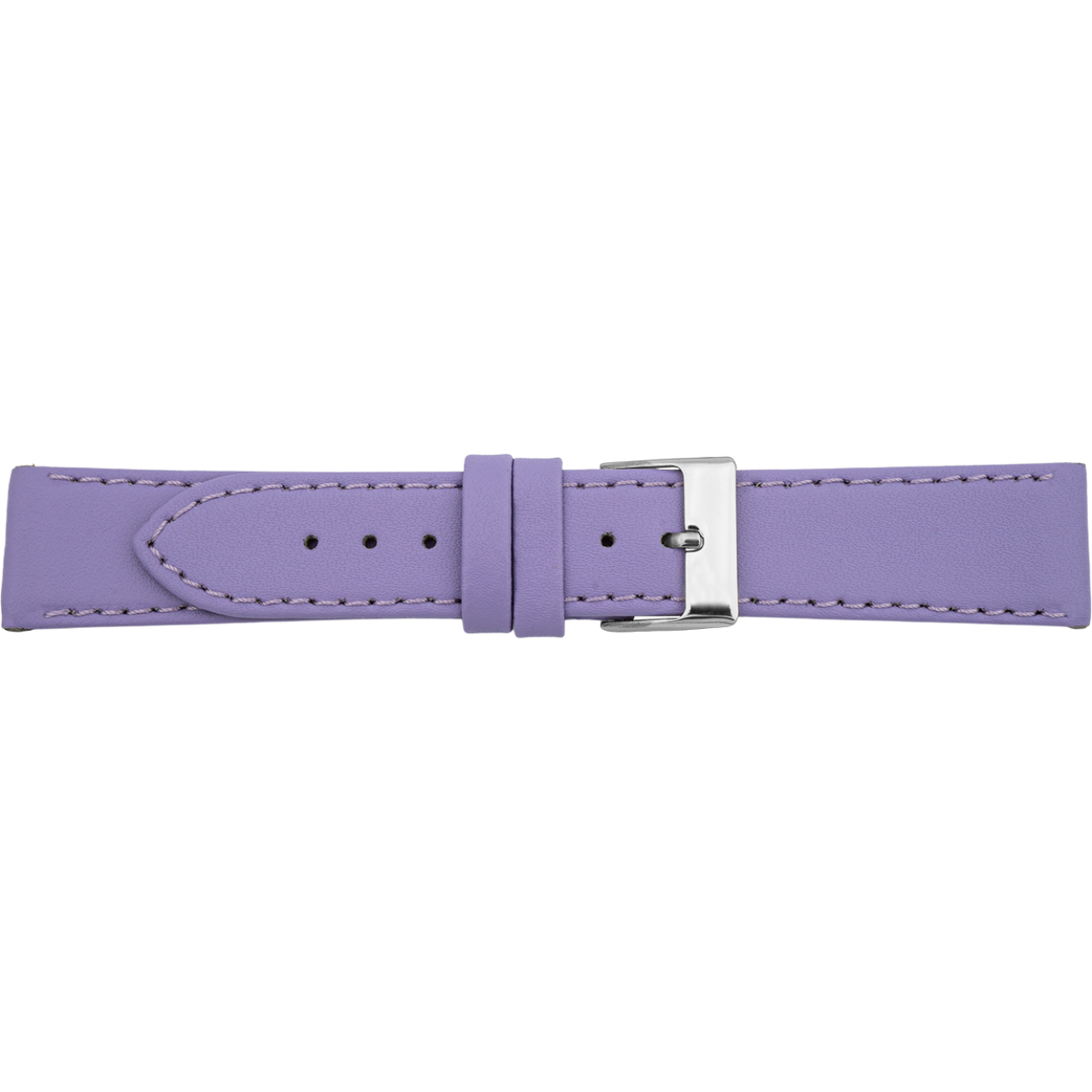 horlogeband lila leer 12mm