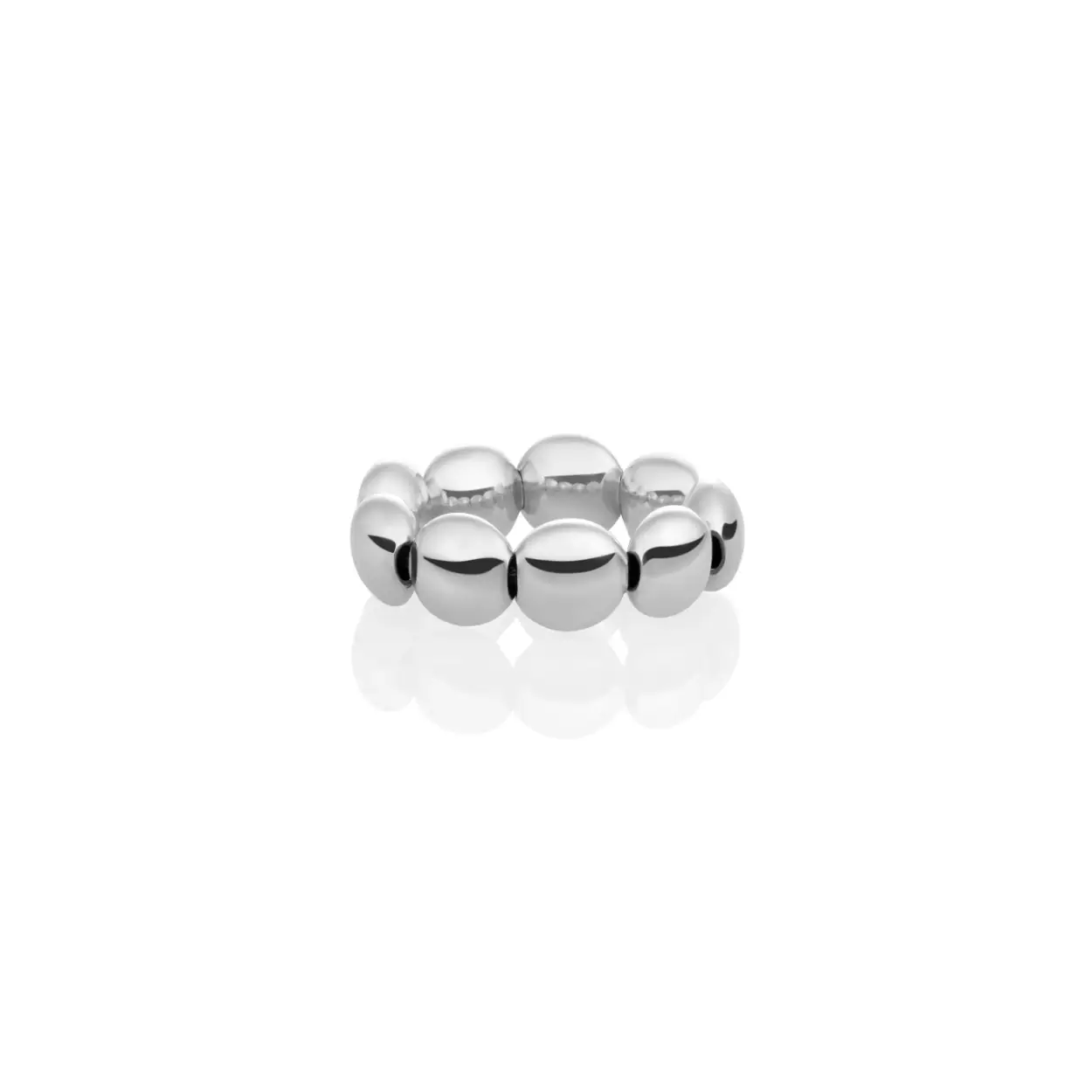 Sparkling Jewels Bubble Beads flat silver