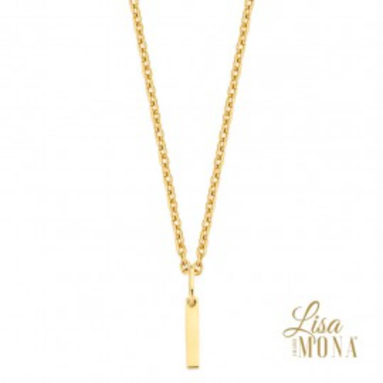 Lisa Mona Collier goud 14k staafje