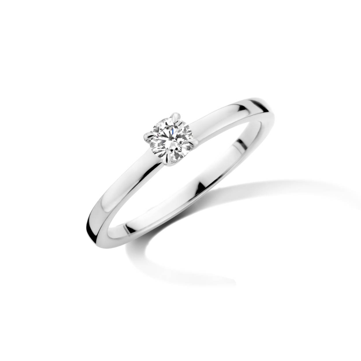 Ring wit goud met diamant 0.14ct
