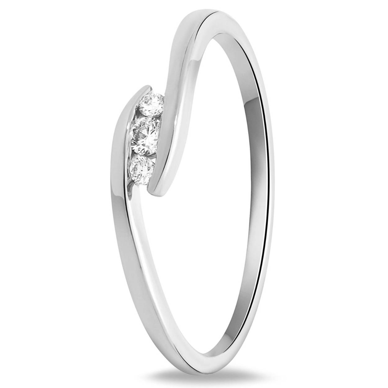 Fantasie Slagring 1-0.04/2-0.02 Crt H SI, 14 Krt Witgoud.