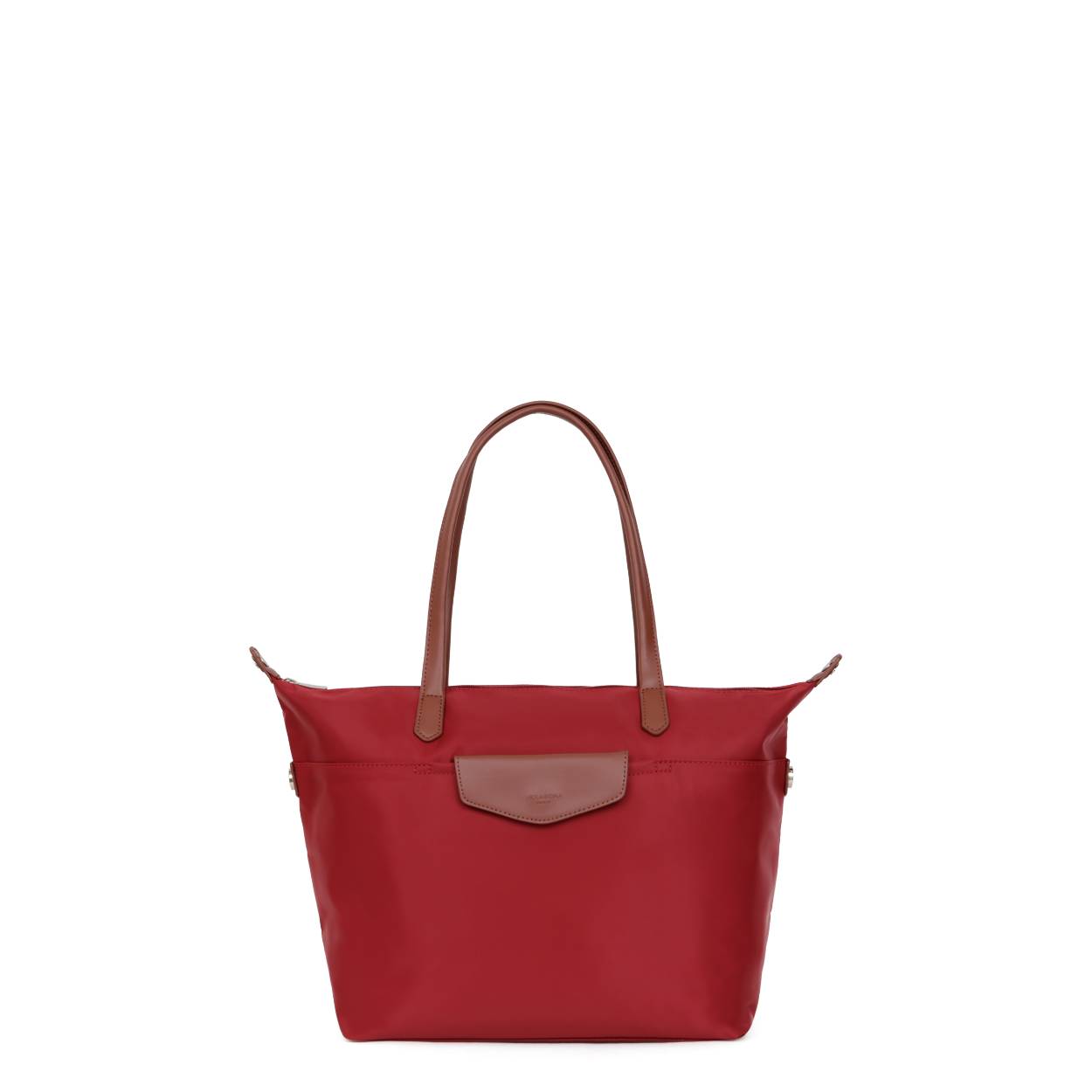 Grote shopper met vakje onder het klepje. deze shopper heeft tevens een rits aan de achterzijde..
Onder de toprits zit een hoofdvak met twee steekvakken en een rits.


Afmetingen:
Hoogte  30cm x breed 48cm x breed 14cm