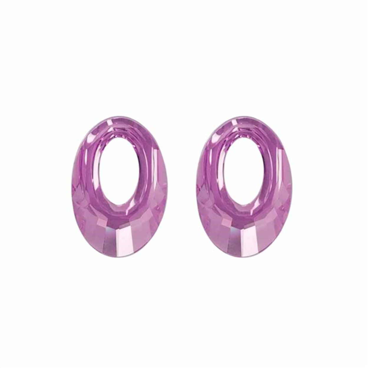 Creoli oorhangers Lilac Shadow, 20mm
