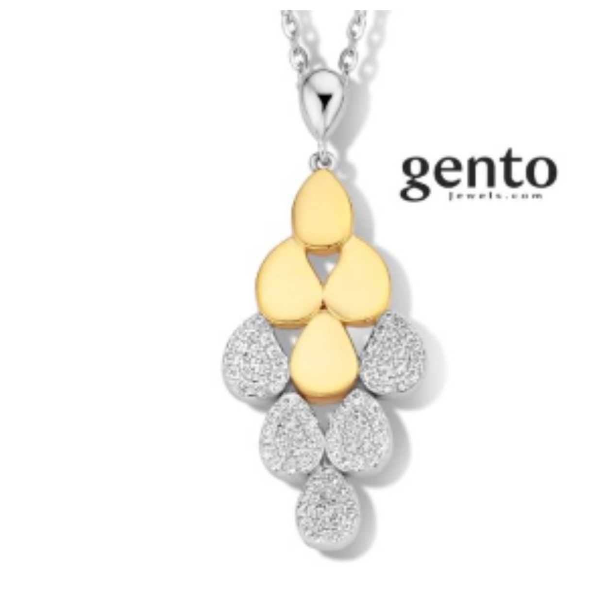 KETTING 925 RHOD + CZ - 43CM BICO 