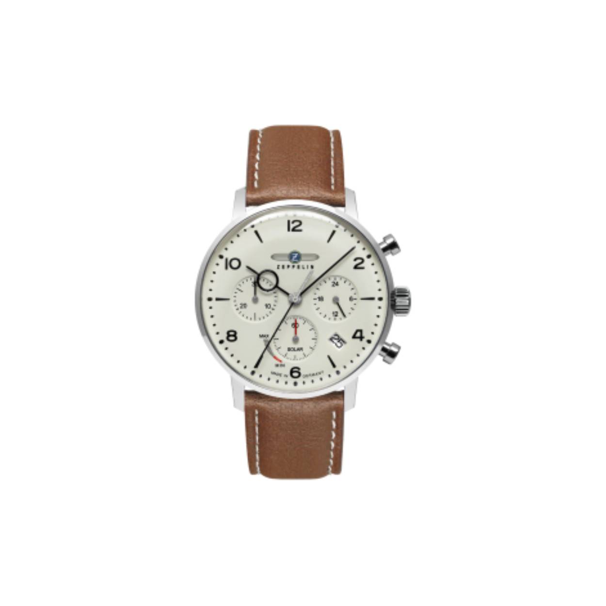 Zeppelin retro horloge met Solar oplaadbare batterij.