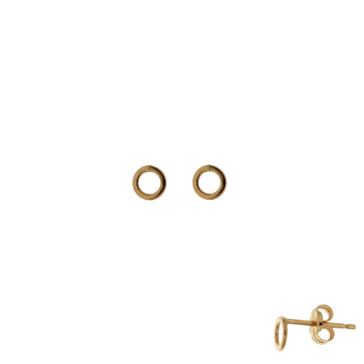 Naiomy oorstekers cirkel goud 