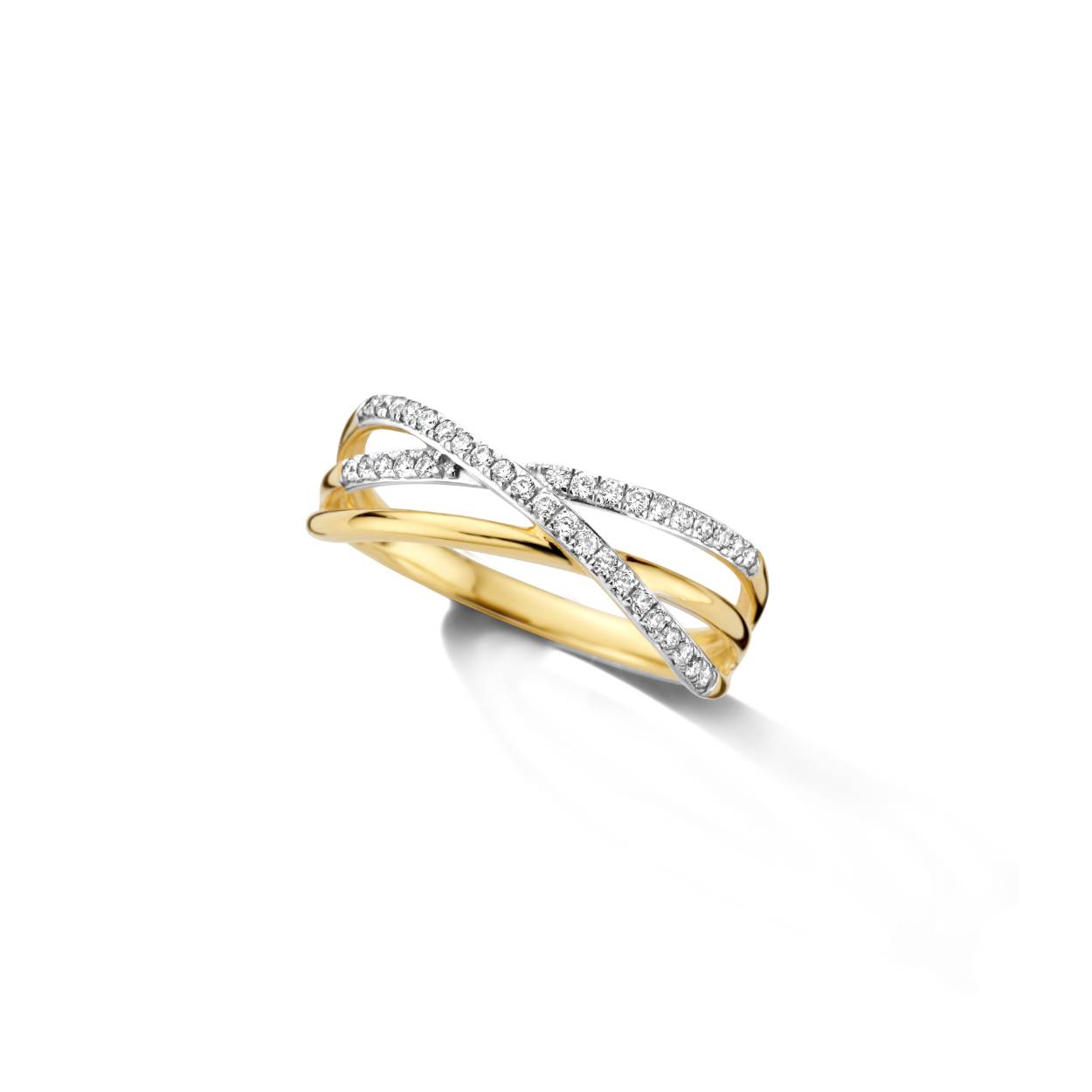 Ring 18kt + 0.19ct brilj
