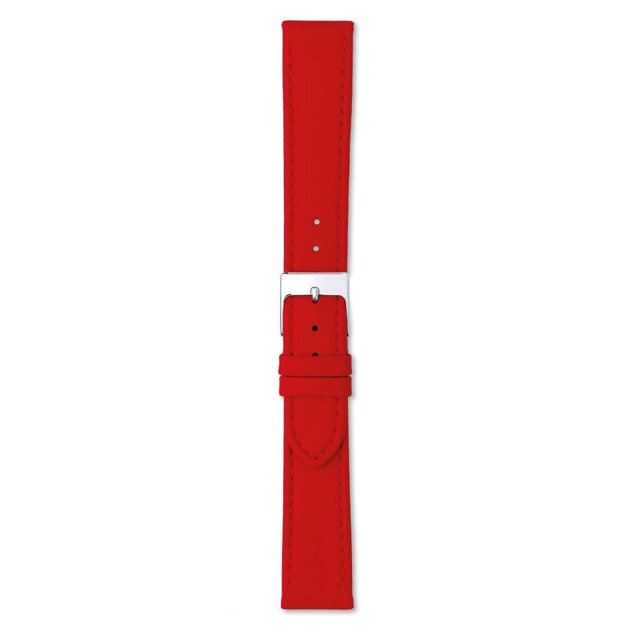 Een mooie horlogeband van het merk Condor gemaakt van leer. De kleur van deze horlogeband is rood. De breedte is 16mm.