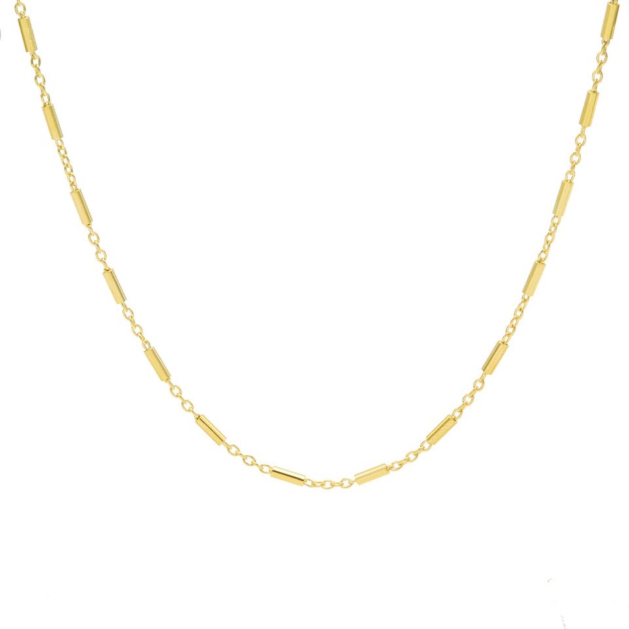 Karma Necklace Tubes Goldplated