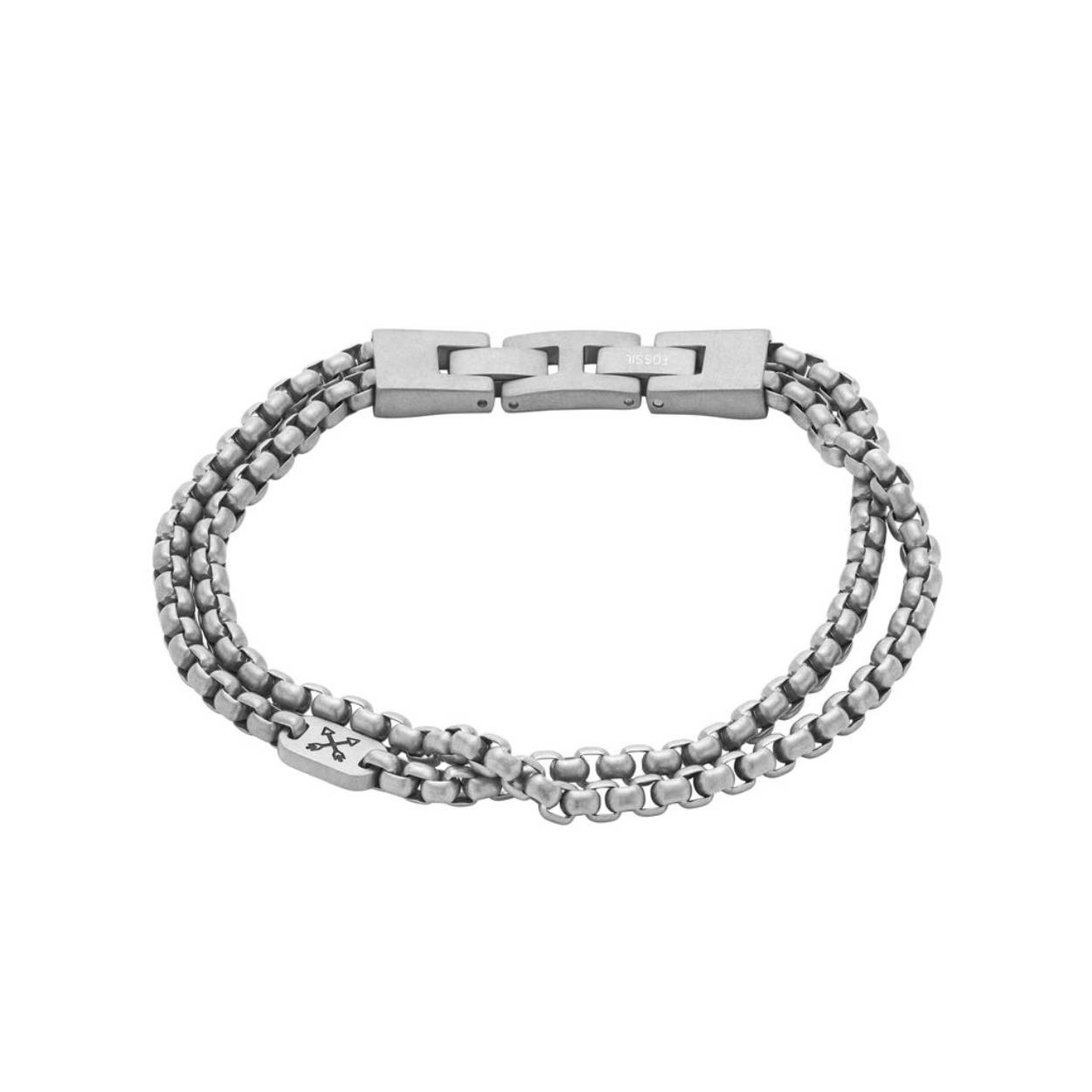 Deze armband is een stijlvol sierraad dat gemaakt is van stainless steel. Niet alleen is deze armband perfect te combineren met jouw favoriete sieraden, maar ook met leuke andere items in de Fossil collectie.