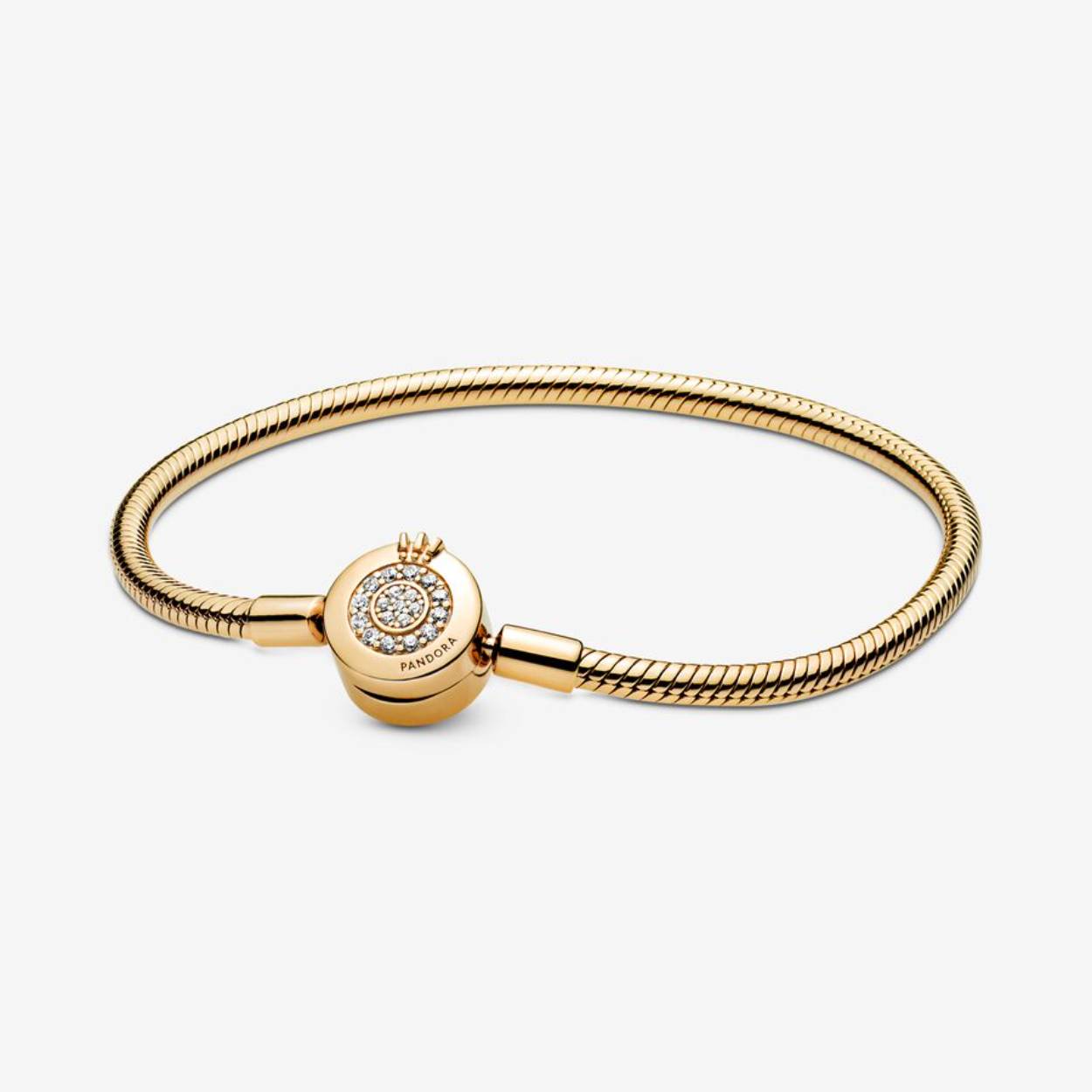 Pandora Moments Sprankelende Crown O Snake Chain Armband