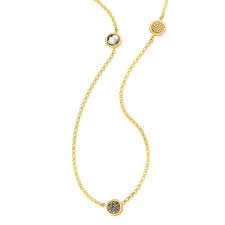 goudkleurig Mi moneda collier van 90 cm