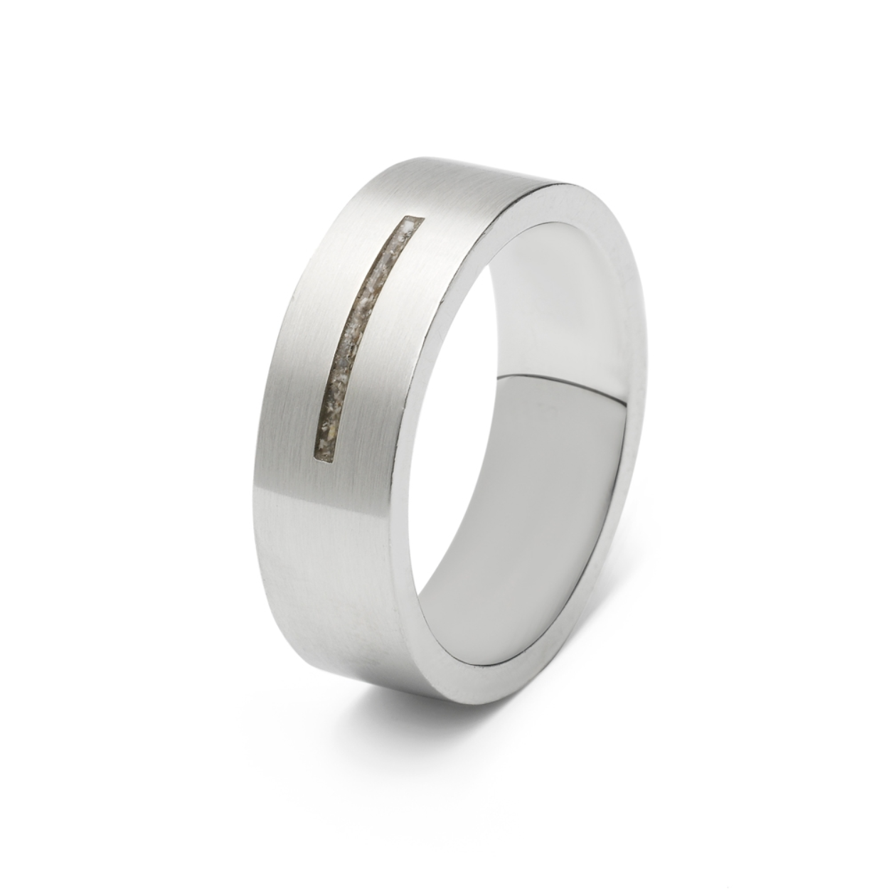 See You Ring steel 7mm stripe small maat 19.5