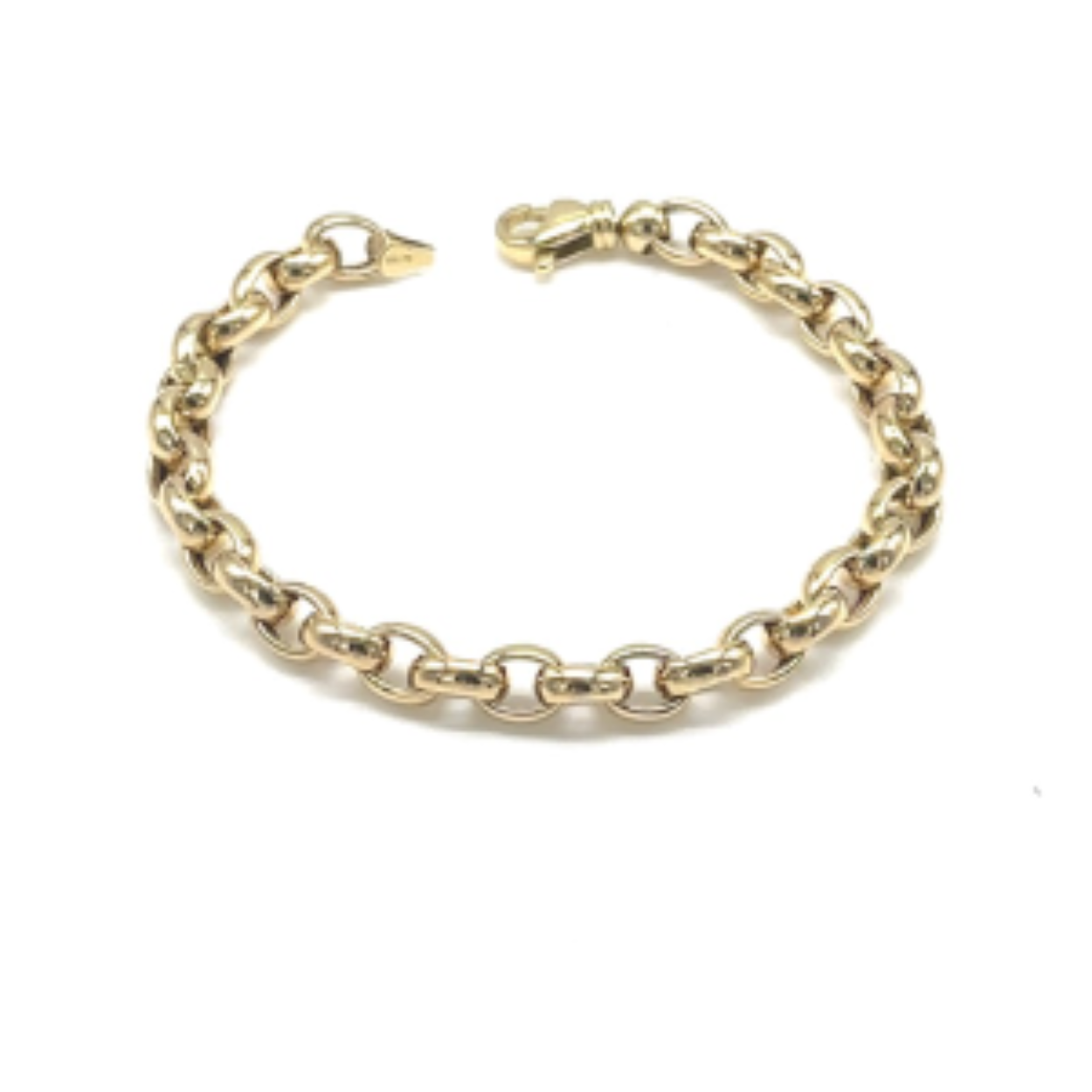14k gouden armband jasseron schakel. 