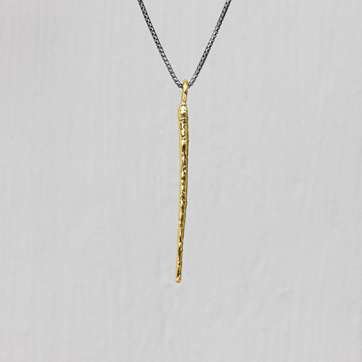 Jeh Jewels Collier zilver oxy met touch of gold pijl 60cm 20892