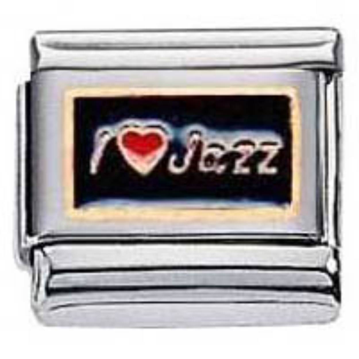 Zoppini edelstaal - 9mm - muziek symbolen - i love jazz 302.402