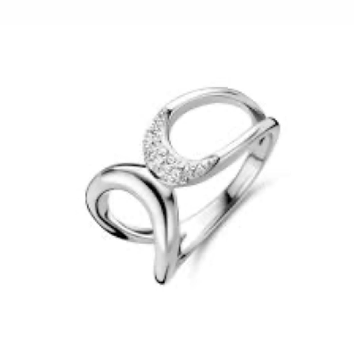 Zilveren ring met zirkonia 