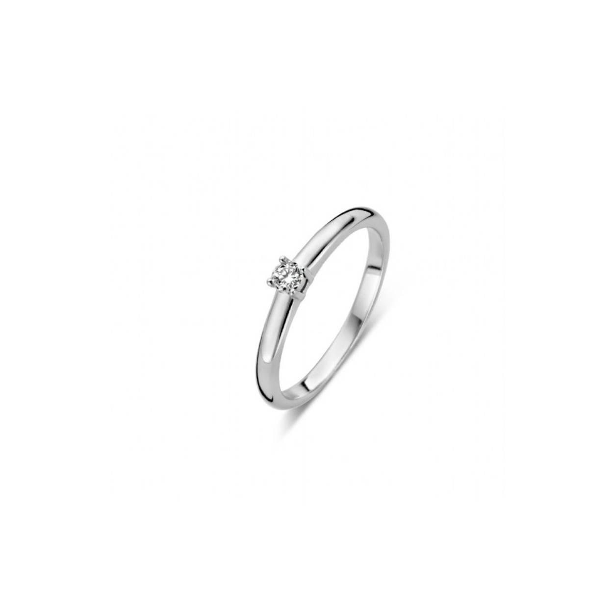 Rosa di Luca zilveren ring met diamant 0.06 crt
maat 54 en verkrijgbaar in diverse maten