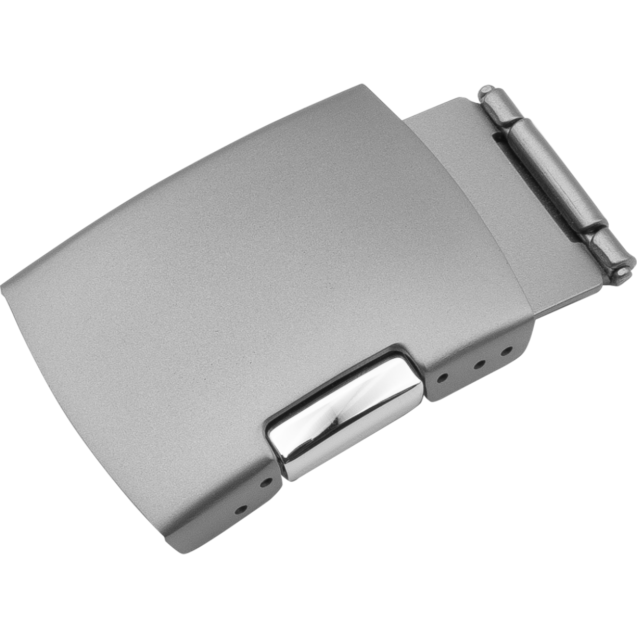 titanium klapsluiting met 1 drukknop