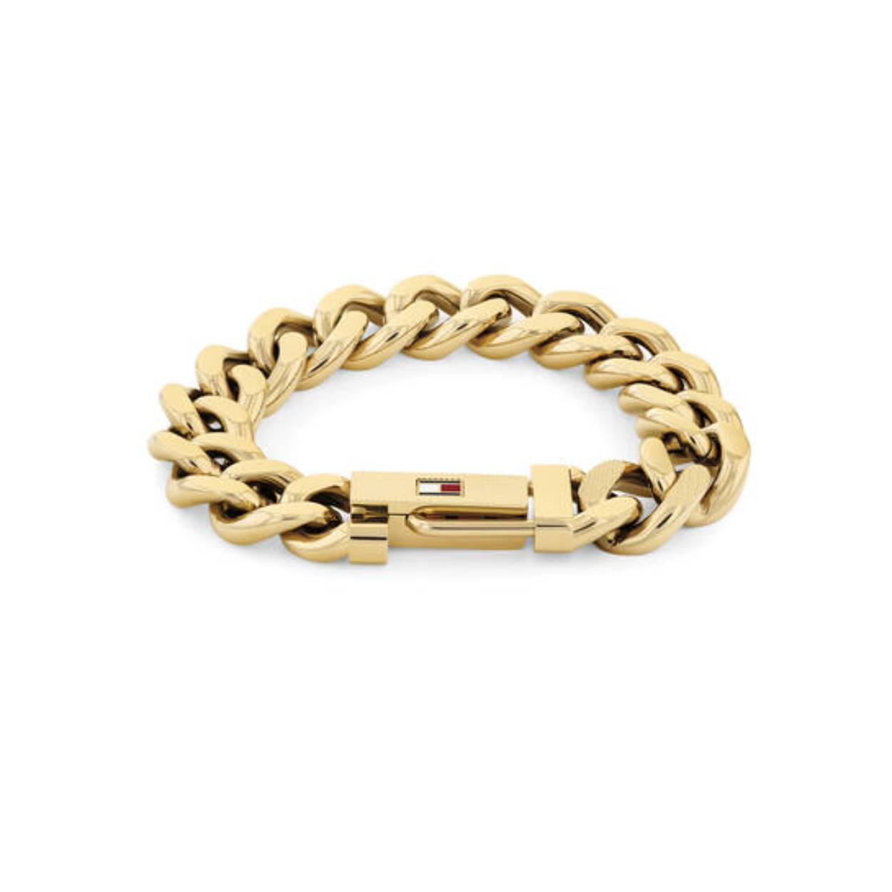 Tommy Hilfiger staal vergulde schakelarmband