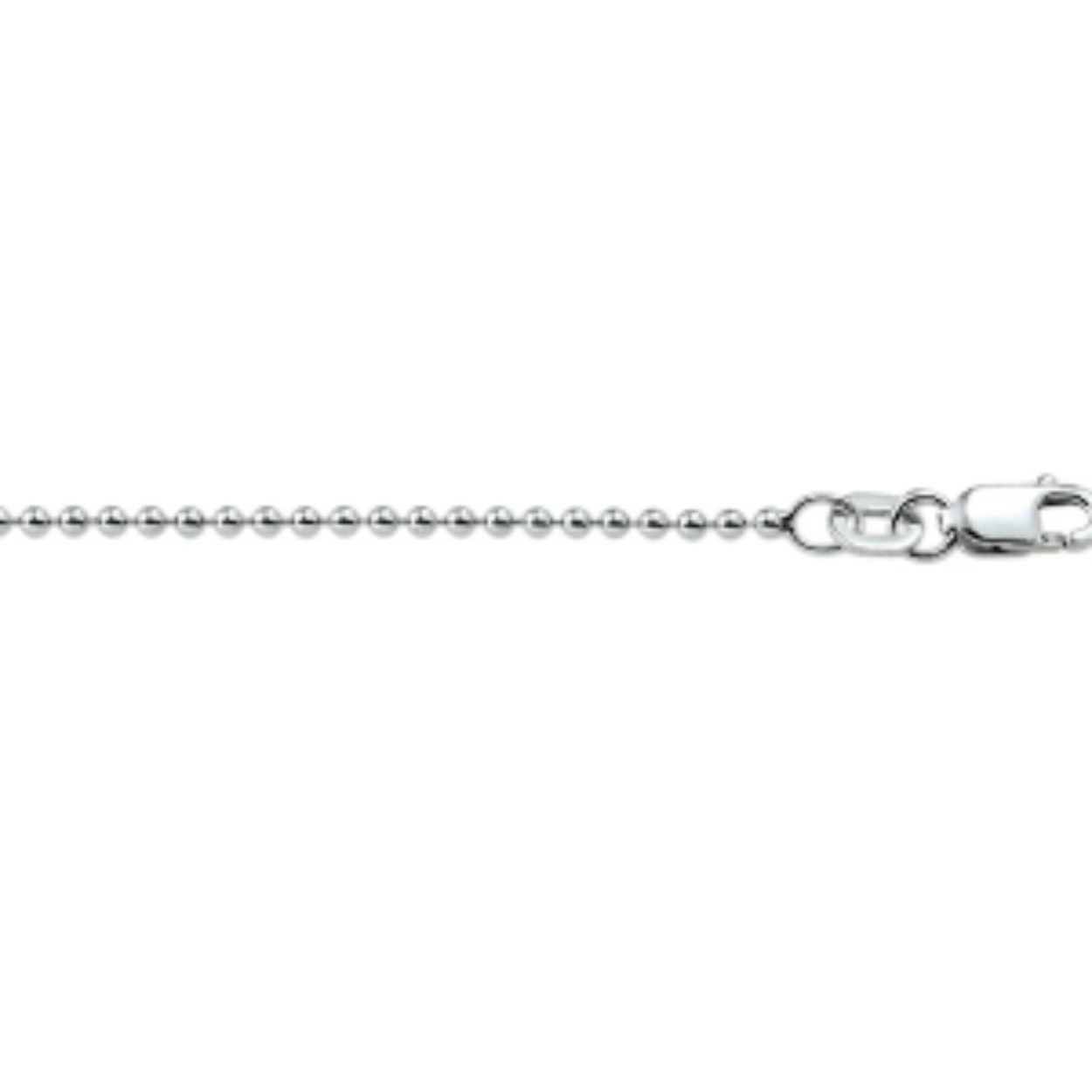 Zilveren collier 38 cm