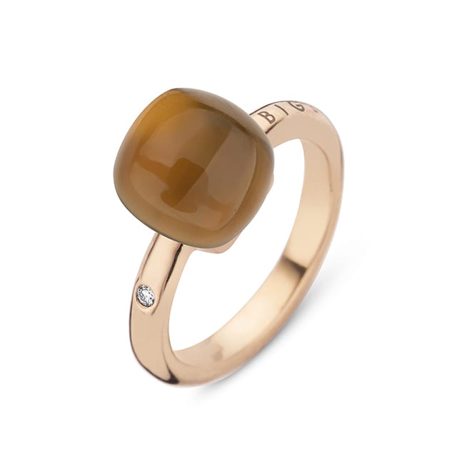 18 karaat rosé gouden ring met rookkwarts en parelmoer.

BIGLI-juwelen zijn met zorg gemaakt in 18 kt goud, zorgvuldig geselecteerde edelstenen en hoogwaardige diamanten (Clarity VS1-VS2 TW).
Edelstenen zijn verkrijgbaar in meer dan 40 kleuren.