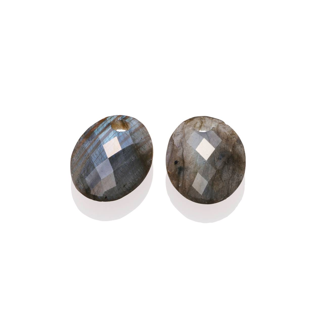Sparkling Jewels oorstenen labradorite medium oval