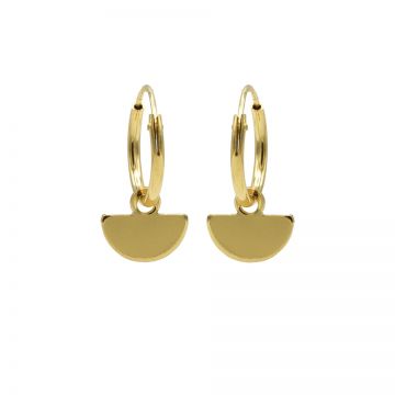 Hoops Symbols Half Disc Goldplated