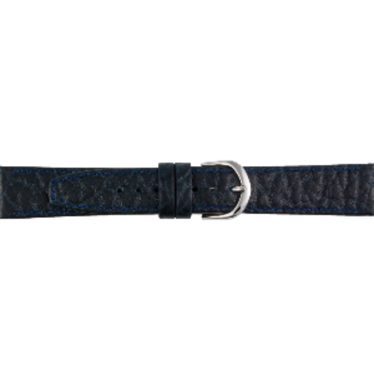 leren horlogeband donkerblauw 10mm