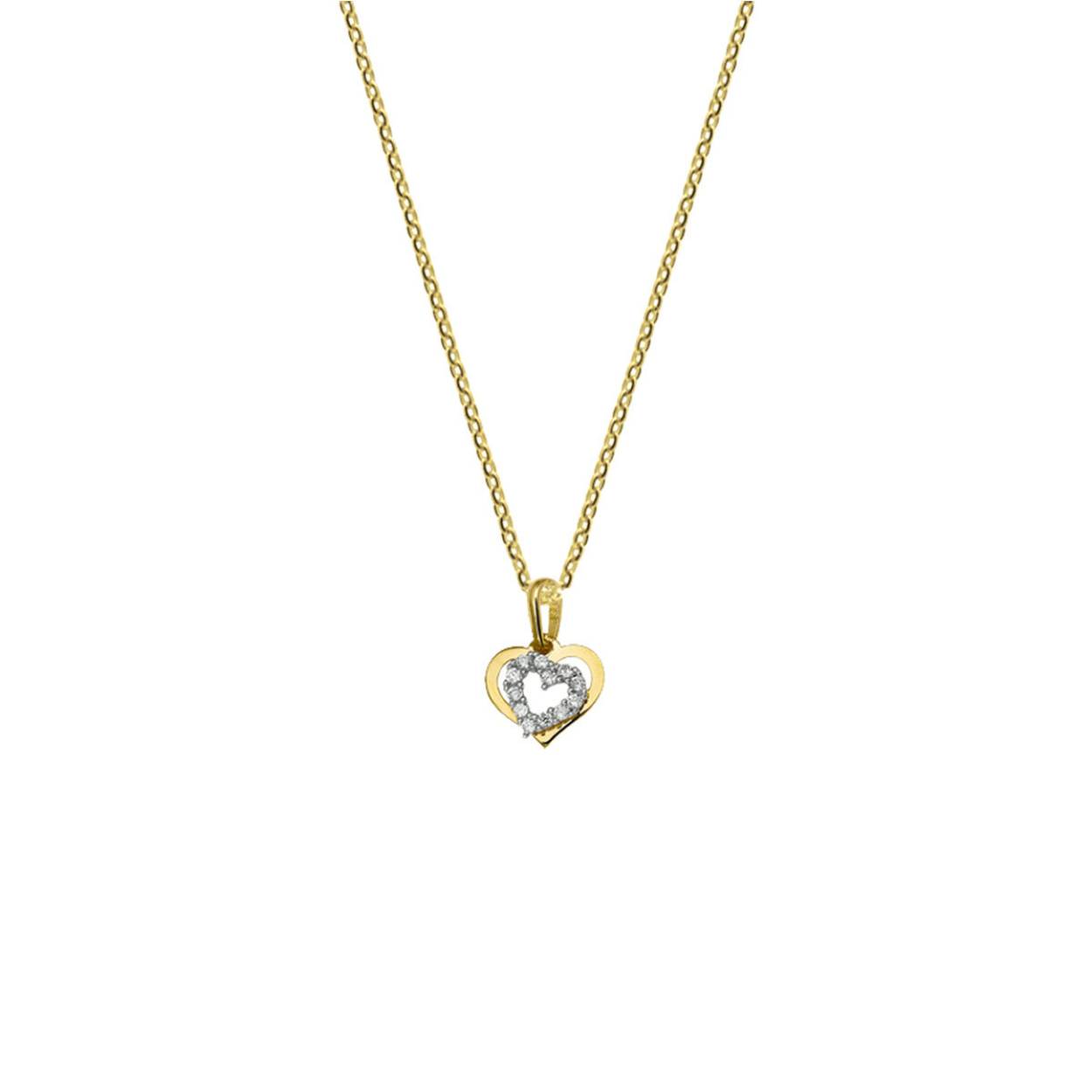 Dit prachtige collier bestaat uit een hartvormige hanger met een sprankelende zirkonia steen. De ketting is gemaakt van hoogwaardig materiaal en is perfect voor dagelijks gebruik of voor speciale gelegenheden. Het collier kan op zichzelf gedragen worden voor een subtiele look of gecombineerd worden met andere kettingen voor een trendy laagjes effect. Verwen jezelf of verras een geliefde met dit elegante sieraad!