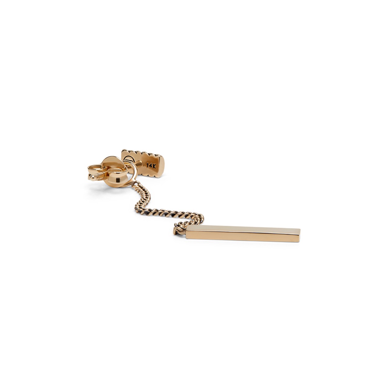 14k gold stud Earring