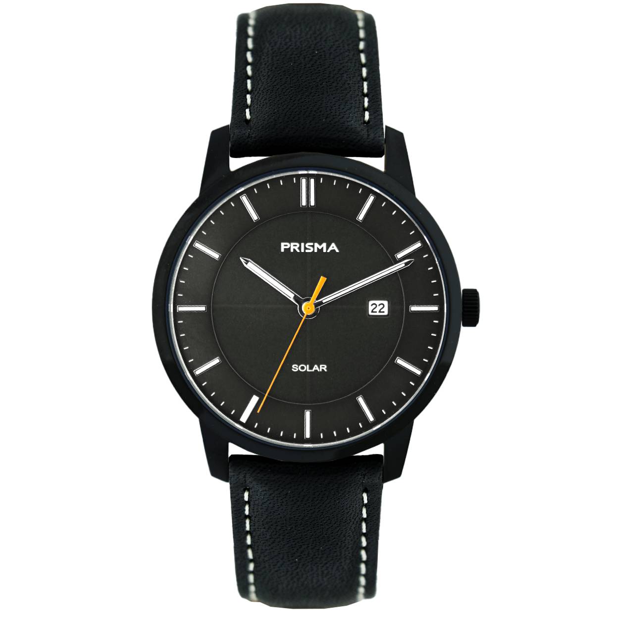 Prisma herenhorloge Solar powered titanium met leren band.
Het horloge is voorzien van een krasvrij saffierglas en is waterdicht tot 100 M

Dit horloge is niet alleen stijlvol, maar ook slim! Het werkt namelijk op zonne-energie. Geen gedoe meer met batterijen vervangen, want dit horloge laadt zichzelf op door simpelweg blootgesteld te worden aan zonlicht. 