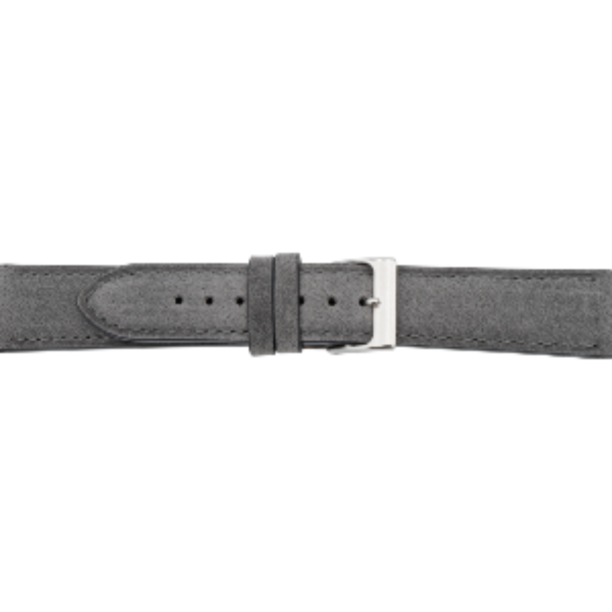 vintage leren horlogeband grijs 20mm