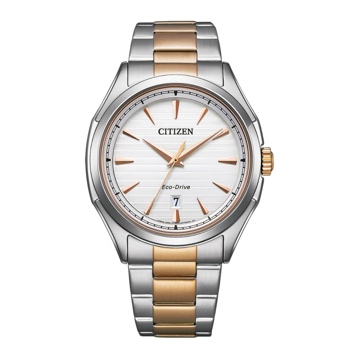 Citizen herenhorloge eco-drive 10 bar lichte wijzerplaat