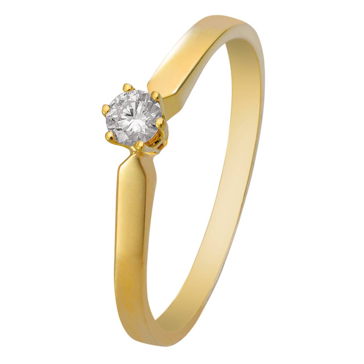 R16 0,03ct. geelgoud Mt. 17,5