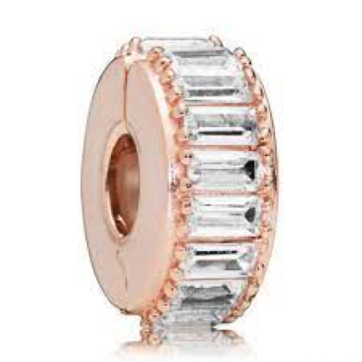 pandora charm stopper rose zirkonia