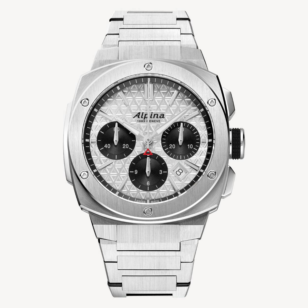 Duik in de wereld van precisie en elegantie met de Alpiner Extreme Chronograph Automatic. Deze chronograaf kenmerkt zich door zijn verfijnde design en technische finesse en is daarmee een onmisbaar accessoire voor elke veeleisende horlogeliefhebber.