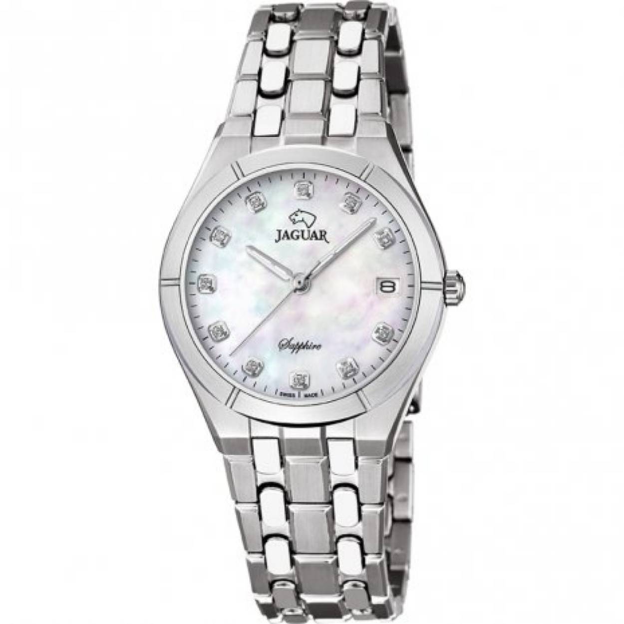 Jaguar dames horloge J671/A met een staal kast en een saffier glas met een staal band/armband.

De kwaliteit en Zwitserse preciesie van het Jaguar merk staat synoniem met voorstreffelijkheid en biedt het beste voor de conoisseurs van haute horlogerie.