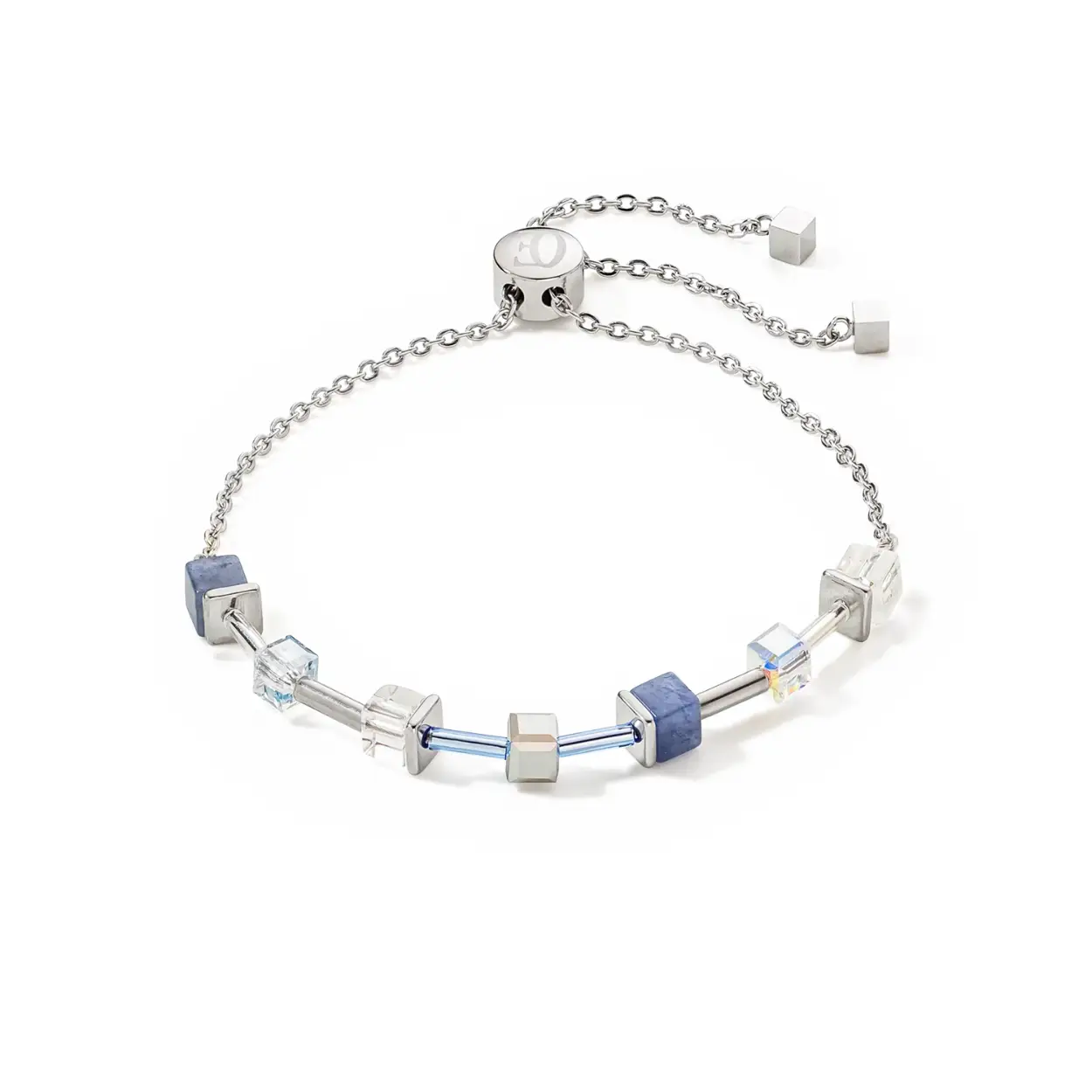 Coeur de Lion armband, blauw + schuif